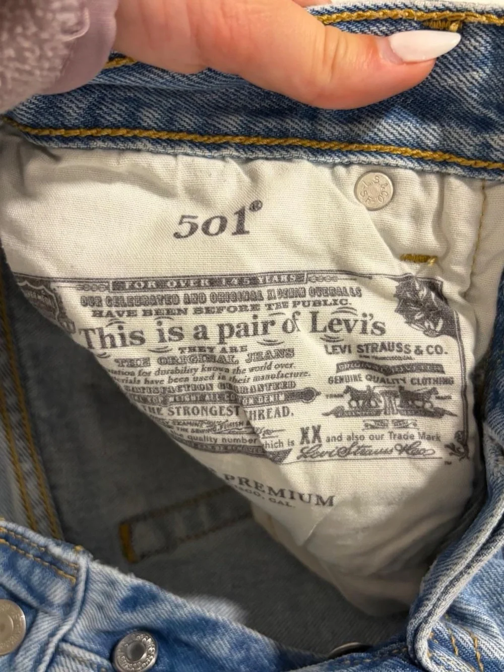 Levi's Distressed Denim Cutoff Shorts